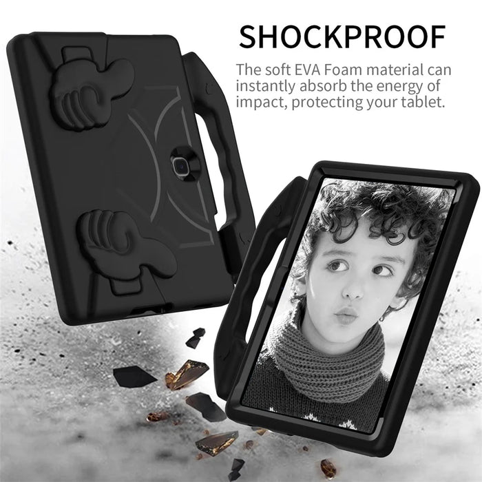 For Samsung Galaxy Tab Advanced2 EVA Case Thumbs Up Kickstand Handheld Tablet Cover - Black - 4