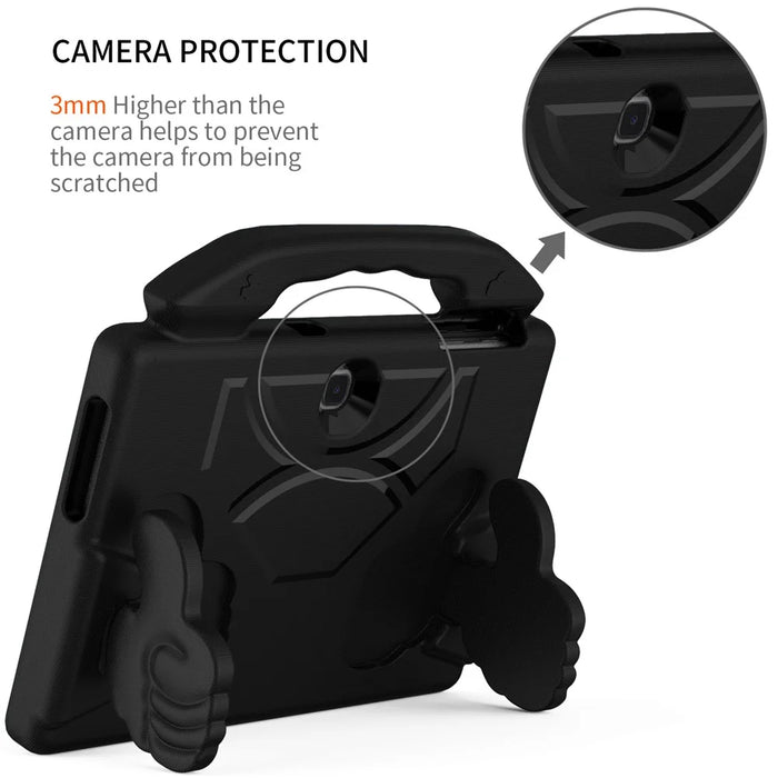 For Samsung Galaxy Tab Advanced2 EVA Case Thumbs Up Kickstand Handheld Tablet Cover - Black - 6