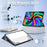 For Lenovo Tab M11 / Xiaoxin Pad 11 2024 Trifold Stand Cover Pattern PU Leather Auto Sleep Wake Tablet Case - Wave - 3