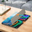 For Lenovo Tab M11 / Xiaoxin Pad 11 2024 Trifold Stand Cover Pattern PU Leather Auto Sleep Wake Tablet Case - Wave - 4