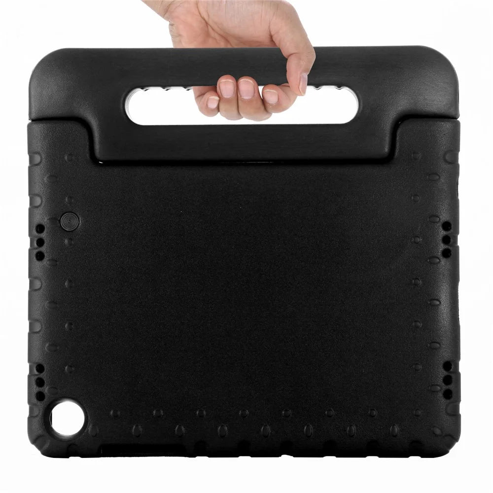 For Samsung Galaxy Tab A11+ / A9+ EVA Case Handle Kickstand Anti-drop Tablet Cover - Black - 6