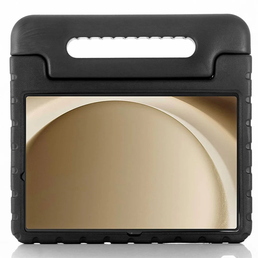 For Samsung Galaxy Tab A11+ / A9+ EVA Case Handle Kickstand Anti-drop Tablet Cover - Black - 7