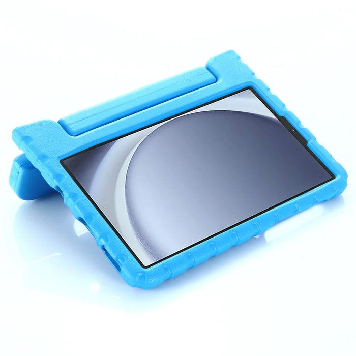 For Samsung Galaxy Tab A11 / A9 Case Handle Grip Kickstand EVA Tablet Cover - Blue - 3