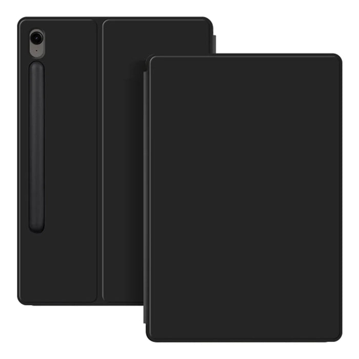 For Samsung Galaxy Tab S10 FE / S9 FE / S9 Tablet Case Magnetic PU Leather Stand Cover - Black - 2