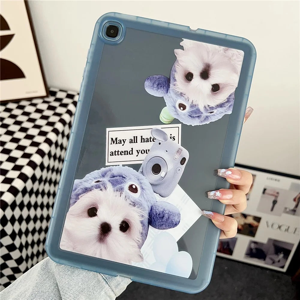 For Samsung Galaxy Tab S6 Lite (2024) / S6 Lite (2022) / S6 Lite (2020) P610 P615 Case Animal Pattern TPU Tablet Cover - Camera Dog - 1