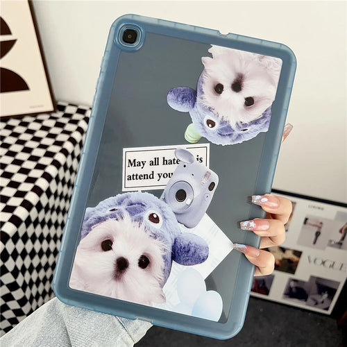 For Samsung Galaxy Tab S6 Lite (2024) / S6 Lite (2022) / S6 Lite (2020) P610 P615 Case Animal Pattern TPU Tablet Cover - Camera Dog - 1