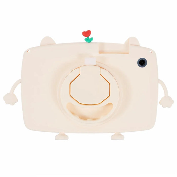 For Samsung Galaxy Tab A9 Case Cartoon Cat Tablet Silicone Cover with 360 Degree Rotation Kickstand - 2