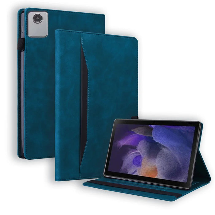 For Lenovo Tab M11 / Xiaoxin Pad 11 2024 PU Leather Cover Flip Stand Tablet Cover Shell - Blue - 1