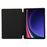 For Samsung Galaxy Tab S9 / S10 Lite / S10 FE / S9 FE Tablet Case Tri-Fold Stand Solid Color Shockproof PU Cover with Pencil Slot - Black - 2
