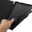 For Samsung Galaxy Tab S9 / S10 Lite / S10 FE / S9 FE Tablet Case Tri-Fold Stand Solid Color Shockproof PU Cover with Pencil Slot - Black - 5