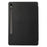 For Samsung Galaxy Tab S9 / S10 Lite / S10 FE / S9 FE Tablet Case Tri-Fold Stand Solid Color Shockproof PU Cover with Pencil Slot - Black - 7