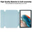 For Samsung Galaxy Tab A8 10.5 (2021) / (2022) Rotating Case PU Leather Tablet Cover (without Keyboard) - Sky Blue - 2