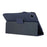 For Samsung Galaxy Tab A11 / A9 Tablet Case Litchi Texture PU Leather Bi-fold Stand Cover - Dark Blue - 2