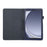 For Samsung Galaxy Tab A11 / A9 Tablet Case Litchi Texture PU Leather Bi-fold Stand Cover - Dark Blue - 3