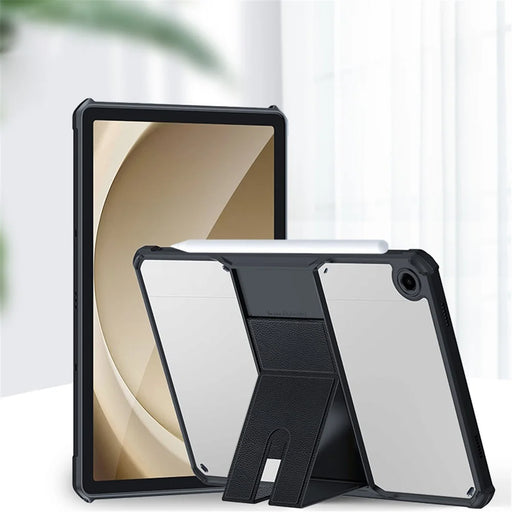 XUNDD For Samsung Galaxy Tab A11+ / A9+ Kickstand Tablet Case Air Cushion Acrylic+TPU Cover - Black - 2