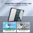 XUNDD For Samsung Galaxy Tab A11+ / A9+ Kickstand Tablet Case Air Cushion Acrylic+TPU Cover - Black - 3