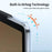 XUNDD For Samsung Galaxy Tab A11+ / A9+ Kickstand Tablet Case Air Cushion Acrylic+TPU Cover - Black - 4