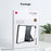 XUNDD For Samsung Galaxy Tab A11+ / A9+ Kickstand Tablet Case Air Cushion Acrylic+TPU Cover - Black - 7