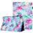 For iPad mini (2024) / mini (2021) Protective Case Pattern Printed Card Slot PU Leather Folio Flip Cover - Flower - 1