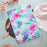 For iPad mini (2024) / mini (2021) Protective Case Pattern Printed Card Slot PU Leather Folio Flip Cover - Flower - 3