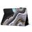 For Amazon Kindle Paperwhite (2015) / 2 (2015) / 3 (2015) / 4 (2018) Case PU Leather Smart Tablet Cover- Black+Gold Marble - 4