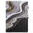 For Amazon Kindle Paperwhite (2015) / 2 (2015) / 3 (2015) / 4 (2018) Case PU Leather Smart Tablet Cover- Black+Gold Marble - 6