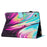 For Lenovo Tab M10 HD Gen 2 Case PU Leather Pattern Viewing Protective Cover - Rose+Blue Marble - 4