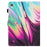 For Lenovo Tab M10 HD Gen 2 Case PU Leather Pattern Viewing Protective Cover - Rose+Blue Marble - 7