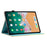 For iPad (2025) / 10.9 (2022) Folding Stand Cover PU Leather Pattern Printed Tablet Case - Purple+Blue Marble - 2