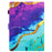 For iPad 10.2 (2019) / (2020) / (2021) PU Leather Case Pattern Smart Protective Cover - Purple+Blue Marble - 7