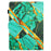 For Amazon Fire HD 8 (2016) / (2017) / (2018) Case Smart Leather Pattern Tablet Cover - Gold+Green Marble - 7