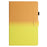 For Samsung Galaxy Tab A9 Leather Case Gradient Color Stand Tablet Cover with Card Slots - Orange / Yellow - 7