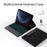 For Samsung Galaxy Tab S10 FE / S9 FE / S9 / S8 / S7 Backlight Touchpad Bluetooth-Compatible Keyboard with Pen Slot Leather Tablet Case - 3