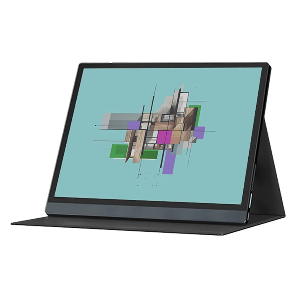 For Onyx BOOX Tab 10C Pro Protective Case Anti-Scratch PU Leather Tablet Cover with Stand, Black - 2