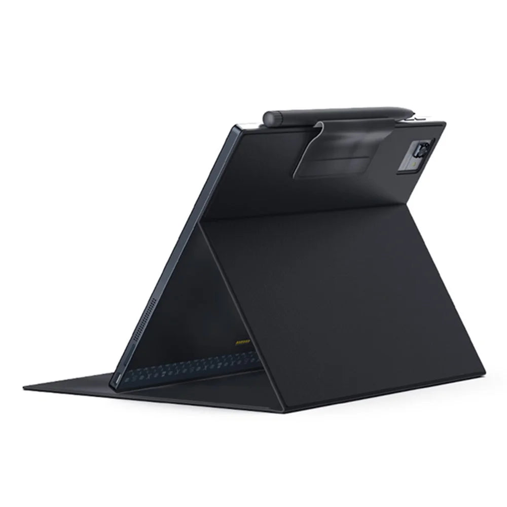 For Onyx BOOX Tab 10C Pro Protective Case Anti-Scratch PU Leather Tablet Cover with Stand, Black - 3
