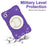 For Samsung Galaxy Tab A9 Case PC+Silicone Ring Kickstand Tablet Cover with Shoulder Strap -  Dark Purple - 4