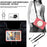 For Samsung Galaxy Tab A9+ Case Scratch-proof PC+Silicone Tablet Cover with Ring Kickstand - Begonia Red - 7