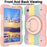 Tablet Cases for Samsung Galaxy Tab A9 Shell PC+Silicone Protective Case with Shoulder Strap - Colorful Rose Gold - 3