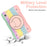 Tablet Cases for Samsung Galaxy Tab A9 Shell PC+Silicone Protective Case with Shoulder Strap - Colorful Rose Gold - 4