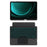 For Samsung Galaxy Tab S9 FE+ Leather Case + Bluetooth-compatible Keyboard with Backlight Trackpad - 4