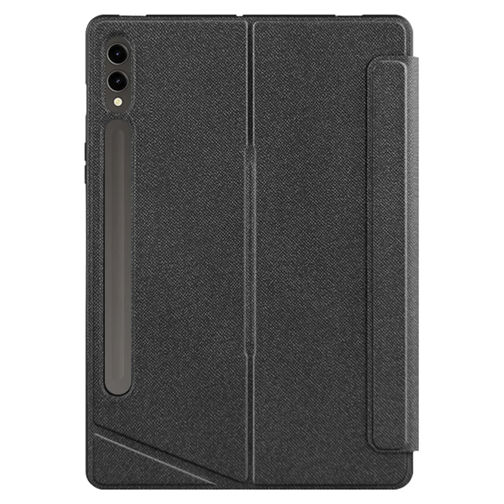For Samsung Galaxy Tab S8+ / S7+ / S7 FE Leather Case + Bluetooth-Compatible Keyboard with Backlight Trackpad - 7