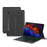 For Samsung Galaxy Tab S7+ Leather Case + Bluetooth-compatible Keyboard with Backlight Trackpad - 1