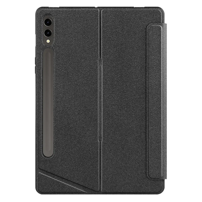 For Samsung Galaxy Tab S10+ / S9+ Leather Case + Bluetooth-Compatible Keyboard with Backlight Trackpad - 7