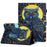 For Lenovo Tab M10 (Gen 3) Leather Folio Stand Cover Pattern Tablet Case with Card Holder - Moonlight Owl - 1