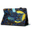 For Lenovo Tab M10 (Gen 3) Leather Folio Stand Cover Pattern Tablet Case with Card Holder - Moonlight Owl - 4