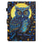 For Lenovo Tab M10 (Gen 3) Leather Folio Stand Cover Pattern Tablet Case with Card Holder - Moonlight Owl - 7