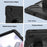 X-Shaped Series for Samsung Galaxy Tab A7 Lite 8.7-inch Tablet Case PC+Silicone Rotatable Kickstand Cover - All Black - 5