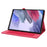 For Lenovo Tab M10 (Gen 3) Leather Case Business Folio Stand Tablet Cover with Card Slot - Red - 2