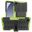 For Samsung Galaxy Tab A11 / A9 Kickstand Cover Tire Texture Anti-slip Tablet Case - Green - 1