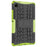 For Samsung Galaxy Tab A11 / A9 Kickstand Cover Tire Texture Anti-slip Tablet Case - Green - 2